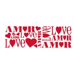 STENCIL AMOR 10X30 .