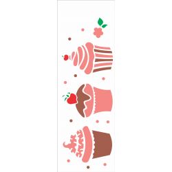STENCIL DOCES CUPCAKES 10X30
