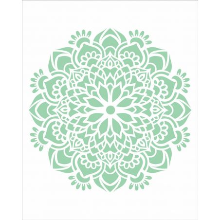 STENCIL MANDALA FLOR BAUER 20X25