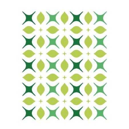 STENCIL ESTAMPARIA FLOR 4 PONTAS 15X20
