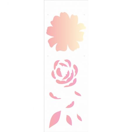 STENCIL FLOR CAMELIA I 10X30 .