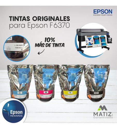 Tintas Epson SureColor F6370
