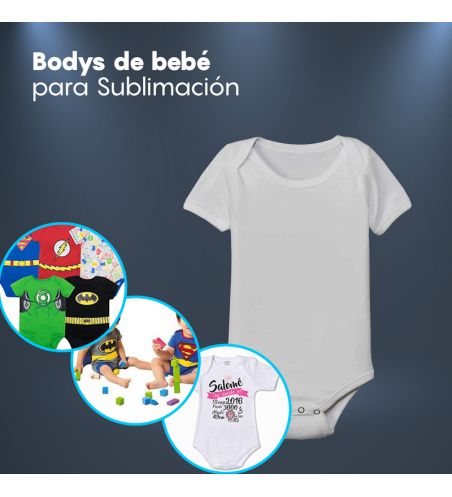 Body bebé sublimación tacto algodón de manga larga