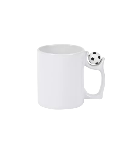 Taza con pelota de fútbol para Sublimación