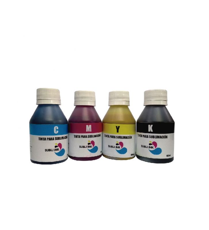 Tinta Sublimacion SubliInk Colores Negro Peso 100 ml