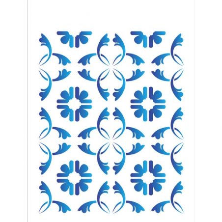 STENCIL ESTAMPARIA AZULEJO 15X20