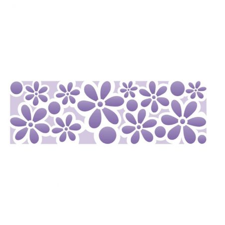 STENCIL ESTAMPA FLORES I 10X30