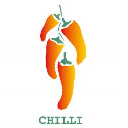 STENCIL TEMPERO CHILLI 14X14